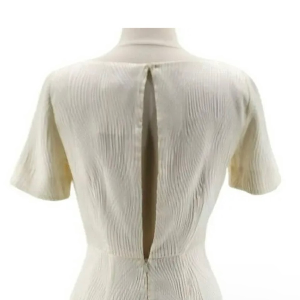 H&M Ivory Jacquard open back dress - Picture 5 of 5